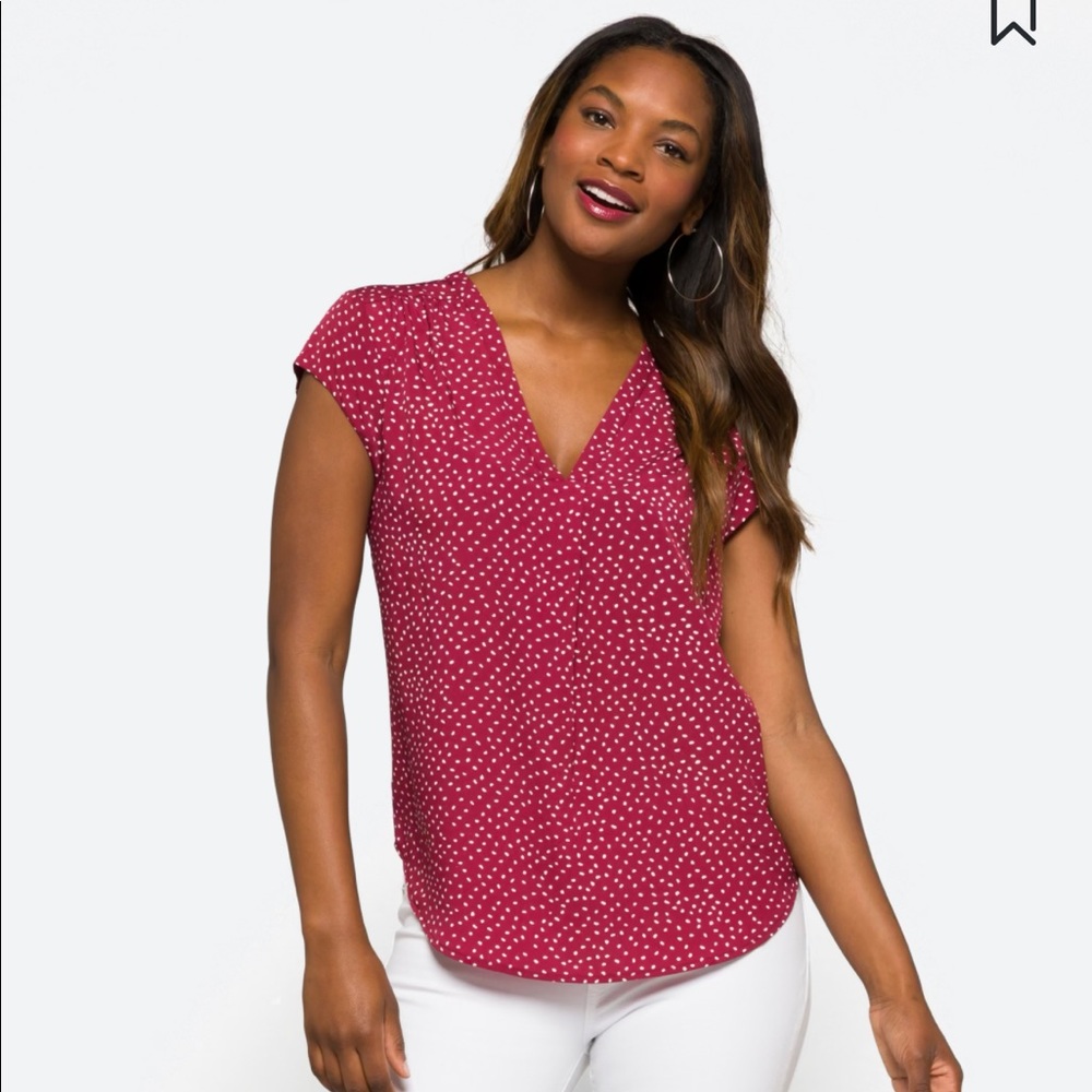 Lillian V neck blouse
